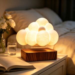 โคมไฟลอยแม่เหล็ก LED ควบคุมด้วยระบบสัมผัส เปลี่ยนสีได้ สร้างบรรยากาศโรแมนติก แสงกลางคืน ของตกแต่งบ้านสุดหรู - Product Image 3