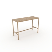Ensemble de table de bar d'extérieur de luxe avec chaises hautes, mobilier de salle à manger moderne pour jardin, bord de piscine, hôtel, villa