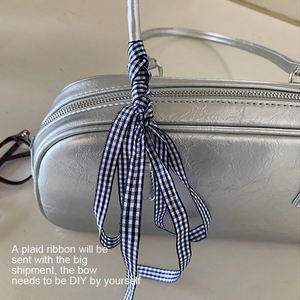 Bolso de mano estilo ballet coreano personalizado para mujer, bolso de hombro plateado para mujer, bolso tote - Product Image 4