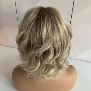 Peluca de Cabello Humano Natural con Corte Pixie <span class=keywords><strong>Corto</strong></span> y Parte Superior de Seda, Lista para Enviar, Color <span class=keywords><strong>Ceniza</strong></span> Degradado para <span class=keywords><strong>Mujer</strong></span> - Product Image 3