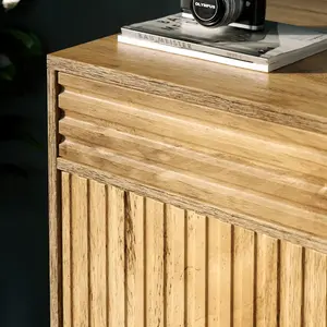 خزانة بوفيه حديثة وأبواب من الخشب مكتب قابل للسحب مع خزانة مطبخ بدرج لغرفة المعيشة - Product Image 5