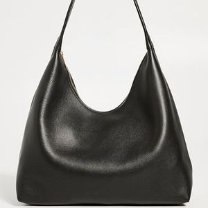 Bolso de Mano Maxi de Moda para Mujer, Personalizado, de Cuero Vegano Negro, con una Sola Correa, Estilo Hobo, Gran Capacidad, Impermeable, Portátil, para Otoño y Verano - Product Image 2