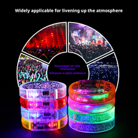 Bracelets lumineux étanches à LED avec impression personnalisée pour fêtes d'enfants, Halloween, cadeaux de Noël