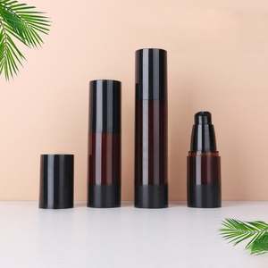 Ámbar <span class=keywords><strong>de</strong></span> alta calidad 15ml 30ML 50ML 100ML 120ML COMO botella vacía <span class=keywords><strong>de</strong></span> plástico sin aire para Esencia <span class=keywords><strong>de</strong></span> suero Face Perfunm - Product Image 4