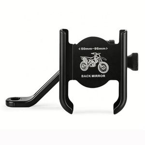 Support de téléphone en alliage d'aluminium pour moto, support de guidon, support de navigation GPS, clip de fixation pour vélo - Product Image 1