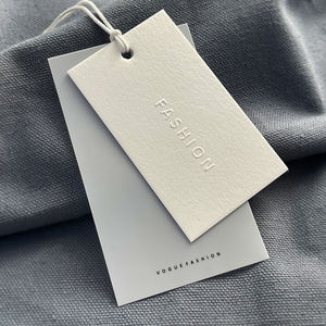 Promotioal giá cao cấp hai lớp giấy treo thẻ tùy chỉnh thương hiệu Logo & Tên chất lượng tốt giấy treo thẻ - Product Image 5