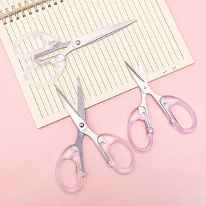 Transparent Handle Scissors Large Size Stainless Steel Office Craft Art Student Stationery Use - Product Image 2
