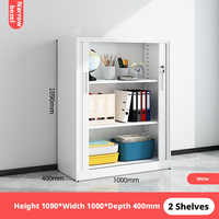 Armoire de classement en acier épaissi, armoire métallique verrouillable, antivol, résistante à l'humidité, armoire de rangement de bureau avec étagères réglables