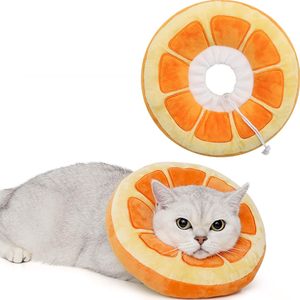 Collare a cono di gatto con collare a forma di cartone animato in stile ciambella per il recupero del gattino smette di leccare dopo l'intervento chirurgico - Product Image 1