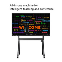 VSTI Tableau blanc interactif intelligent 4K UHD de 85 pouces avec écran tactile à 20 points Système Android/Windows Support au sol pour usage professionnel