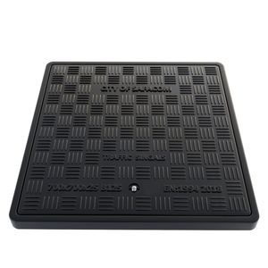 내구성 FRP 플라스틱 수지 복합 맨홀 커버 EN124 표준 경량 소음 저감 및 도로 배수용 집착 방지 - Product Image 4