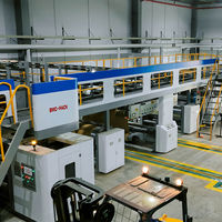 Ligne de production de carton ondulé 3, 5, 7 plis, machine à onduler le carton à chauffage par huile, économie d'énergie, pour usine d'emballage en carton