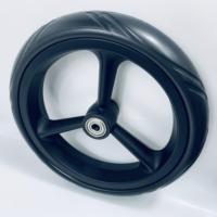 Roue de remplacement réglable en plastique de 8 pouces pour déambulateur, valise, fauteuil roulant et poussette, avec pneu EVA, certifiée REACH ROHS, dureté 55-60A