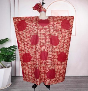 Nouvelle Arrivée 2026 – <span class=keywords><strong>Robe</strong></span> Longue Décontractée Africaine <span class=keywords><strong>Boubou</strong></span> à Motifs Floraux en <span class=keywords><strong>Bazin</strong></span> Brocart pour l'Été et l'Automne - Product Image 4