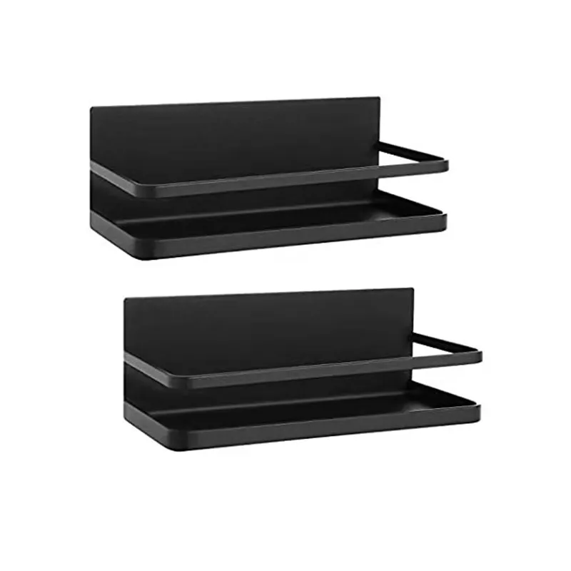 Amazon Free Assembly home storage & organization modern easy operation fridge magnetic storage shelf spice rack shelf