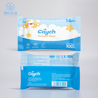 Lingettes humides antibactériennes écologiques Caych pour hémorroïdes, sensation de fraîcheur pour les fesses, lingettes jetables pour toilettes
