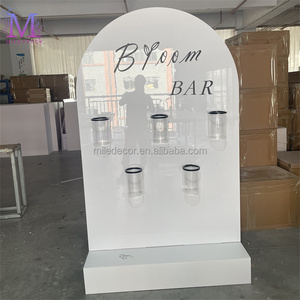 Support de bar à fleurs blanc romantique <span class=keywords><strong>pour</strong></span> événements et fêtes, boîte à fleurs, toile de fond <span class=keywords><strong>pour</strong></span> mariage, décoration extérieure - Product Image 2