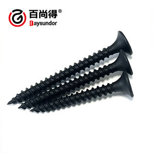 <span class=keywords><strong>Vis</strong></span> à cloison sèche à filetage fin, métrique, classe 10, tête en bugle, phosphatée noire, pour la construction en bois et en métal, acier au carbone - Product Image 5