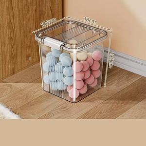 पारदर्शी आयत आधुनिक अंतरिक्ष रक्षक अनुकूलित रंग लोगो के लिए बहुक्रियाशील घर भंडारण बॉक्स - Product Image 3