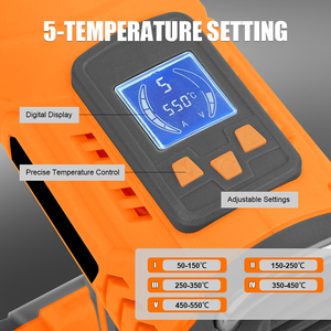 Pistola de Calor Inalámbrica Portátil Recargable con Batería de Iones de Litio de 20V, con Pantalla LCD H0T-CD01-180, Fabricante en China H0T - Product Image 5