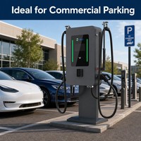 Station de recharge DC pour véhicules électriques MIDA haute puissance 40kW 60kW 80kW à double pistolet, chargeur mural CCS1 CCS2 pour flottes commerciales NA EU GCC