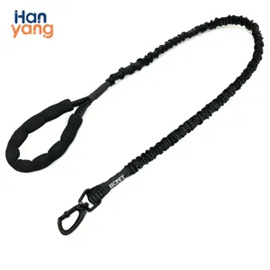 HanYang OEM Custom Durable pet Heavy Duty Reflective Shock Absorbing Retractable Nylon Dog Bungee Leash for large dogs