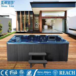 7 Personen Whirlpool im Freien Spa Whirlpool im Freien Spa Acryl-Massagegerät moderne freistehende Villa Schwimmbad Luftmassage 2 Tonnen - Product Image 4