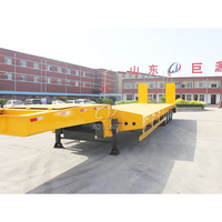 AOTONG Nouvelle semi-remorque surbaissée à col de cygne 3 essieux pour le transport d'équipements lourds, construction en acier, poutre en I, 12R22.5