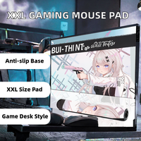 Tapis de souris de jeu Tigerwings XXL anti-rayures, design de machine à feu CSGO, base en caoutchouc antidérapante