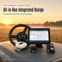 Sistem Navigasi GPS Autosteer Traktor AS812 GNSS RTK dengan Layar Sentuh 12,1 Inci, Kemudi Elektrik, Akurasi 2,5cm untuk Penggunaan Pertanian