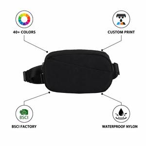 <span class=keywords><strong>Sac</strong></span> <span class=keywords><strong>banane</strong></span> personnalisé en nylon froissé, avec logo sur mesure, vente en gros, fabricant OEM, imperméable - Product Image 2