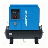 Compresseur d'air à vis à aimant permanent monophasé monophasé Airstone A6E 4,5 kW 6 CV VSD 220 V 8 bars compact pour petit atelier