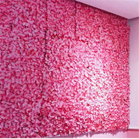 Panneau de fleurs en gros 40x60, fleurs artificielles en soie, hydrangea, tapis mural pour événements, mariage, panneau de fleurs, décoration murale de fond