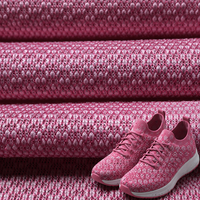 Tejido de malla de punto por urdimbre 100% poliéster de secado rápido, colores personalizados, directo de fábrica, OEM y ODM, para parte superior y lengüeta de calzado deportivo informal