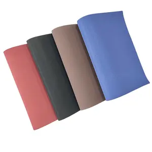 Suede PU Base Shoe Lining Leather Non Woven Backing Pig Skin PU Leather For Box