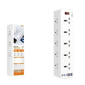 Nuevo Diseño de Regleta de Enchufes Blanca de 1m con 10 Tomas, Múltiples Puertos USB Tipo-C, con Conexión WIFI, Estándar Universal - Product Image 5