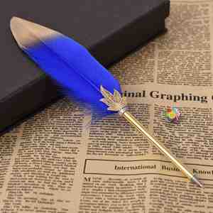 Bonvan Vintage Luxury Gold Accented Metal Ballpoint Pen with Artistic Design 0.5mm Black Ink - Product Image 2