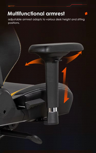 Silla <span class=keywords><strong>Gamer</strong></span> Ergonómica para PC, Silla Ejecutiva Reclinable Ajustable en <span class=keywords><strong>180</strong></span> <span class=keywords><strong>Grados</strong></span>, Cómoda Silla de Oficina Personalizada de Tela para Juegos - Product Image 3