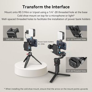 อะแดปเตอร์ยึดโทรศัพท์โลหะอเนกประสงค์สำหรับ smallrig รองรับฐานเสียบแฟลชแบบเย็นฟรีข้อต่อปรับสำหรับ iPhone 16 15สำหรับ Samsung - Product Image 6