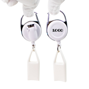 Automatic Retractable Plastic <b>Lighter</b> Holder With Carabiner Buckle Rectangular Simple Design For Storage - Product Image 5