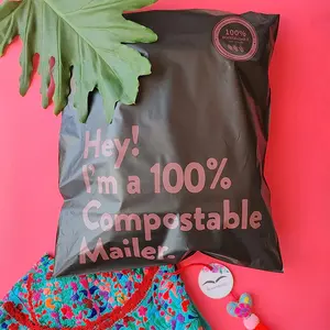 Custom Sustainable Compostable Biodegradable Postal E-commerce Clothing Packaging Mail Mailer Courier Packing Shipping Bags