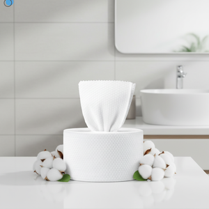 Asciugamani Viso Monouso a Rapido Assorbimento in Tessuto Non Tessuto di Cotone Spunlace per Salviette Umidificate - Product Image 1