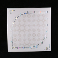 Ubin Plafon PVC Persegi Modern Tahan Air dan Api 60*60Cm, Panel Plafon Gantung untuk Interior