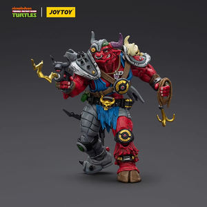 JOYTOY TMNT-Groundchuck Figurine d'action articulée à l'échelle 1/18, modèle de collection, figurine miniature, statue de personnage avec base - Product Image 5