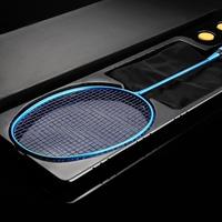 Raqueta de Bádminton Elite de Fibra de Carbono 5U, Alta Potencia, Alta Calidad, Peso Ligero, Empuñadura de PU, Textura Smash, Amortiguación de Vibraciones