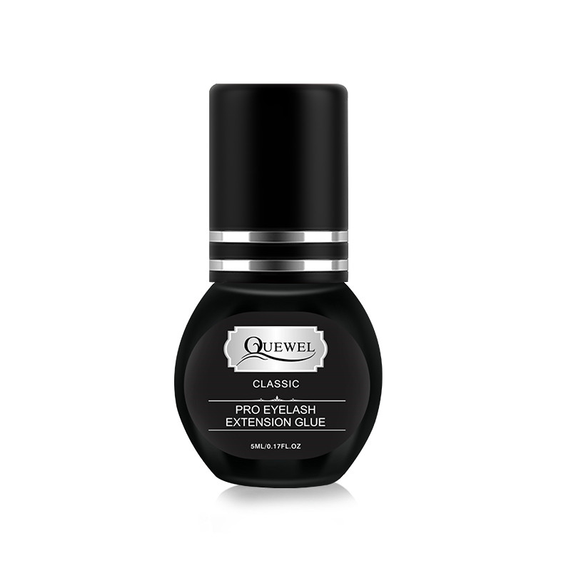 Индивидуальная торговая марка, оптовая цена, клей для наращивания ресниц 5 мл/10 мл Quewel 1S с временем сушки, клей для удержания ресниц 7-8 недель