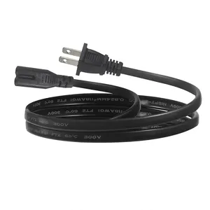 110 Volt 10Ft Polarized Usa Ac Electrical 2 Flat Pin Figure 8 Female US Plug Iec320 C7 Connector Power Cord