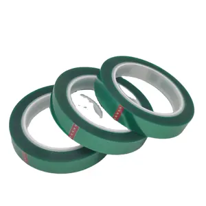 PET Grass Green High Temperature Tape 0.05mm Thickness Single Side Masking High Temp tape