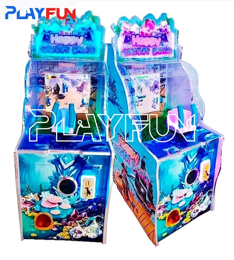 PlayFun sikke işletilen çocuklar su atıcılık oyun salonu oyun makinesi alışveriş merkezi için