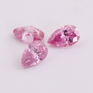 Pietre Sciolte di Moissanite Rosa a Forma di Goccia e a Forma di Pera, Create in Laboratorio a Wuzhou, Vendita all'Ingrosso - Product Image 2
